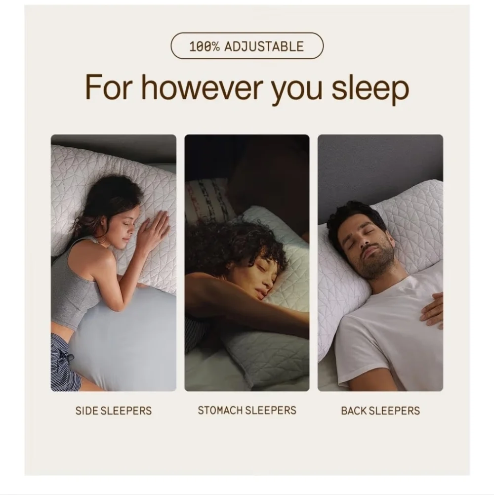 Coop Original Adjustable Pillow, Queen Size Bed Pillows for Sleeping,